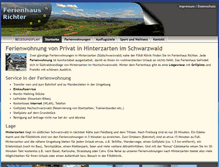 Tablet Screenshot of ferienwohnung-hinterzarten-richter.de